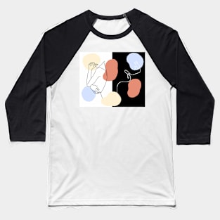 Minimalist pattern drawing Baseball T-Shirt